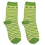 Shamrock Stripe Baby Socks in Yellow & Green