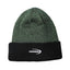 Shamrock Turn Up Knit Hat in Black & Green