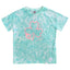 Shamrock Tye Dye Kids T-shirt in Ocean Green