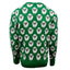 Sheep All Over Print Knit Jumper in Green