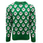 Sheep All Over Print Knit Jumper in Green