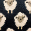 Sheep All Over Print Knit Jumper in Navy