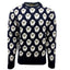 Sheep All Over Print Knit Jumper in Navy