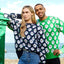 Sheep All Over Print Knit Jumper in Navy