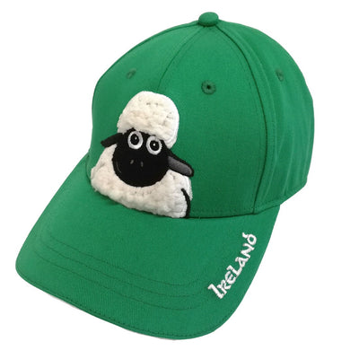 Sheep Baseball Cap in Emerald Green