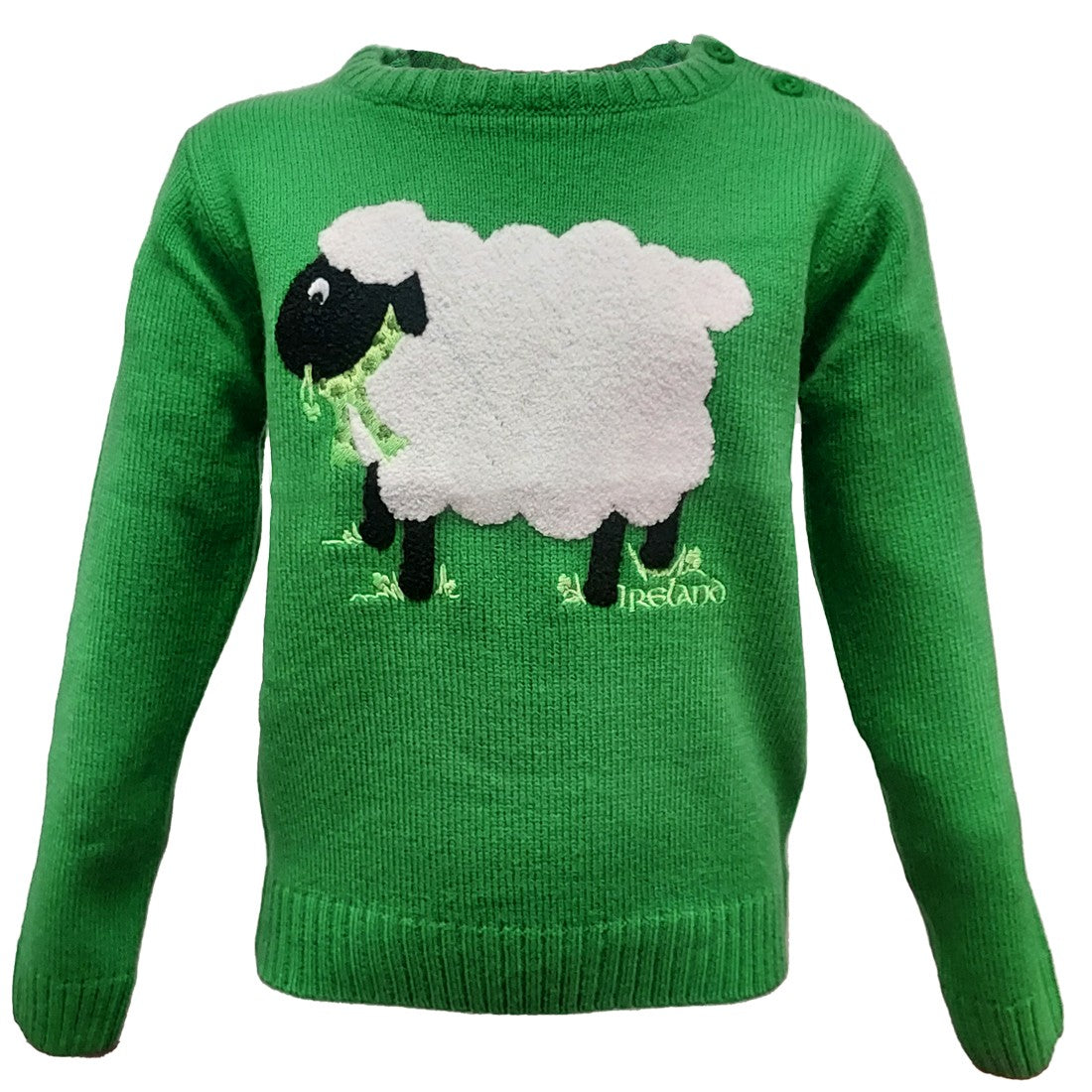 Sheep Kids Jumper in Green
