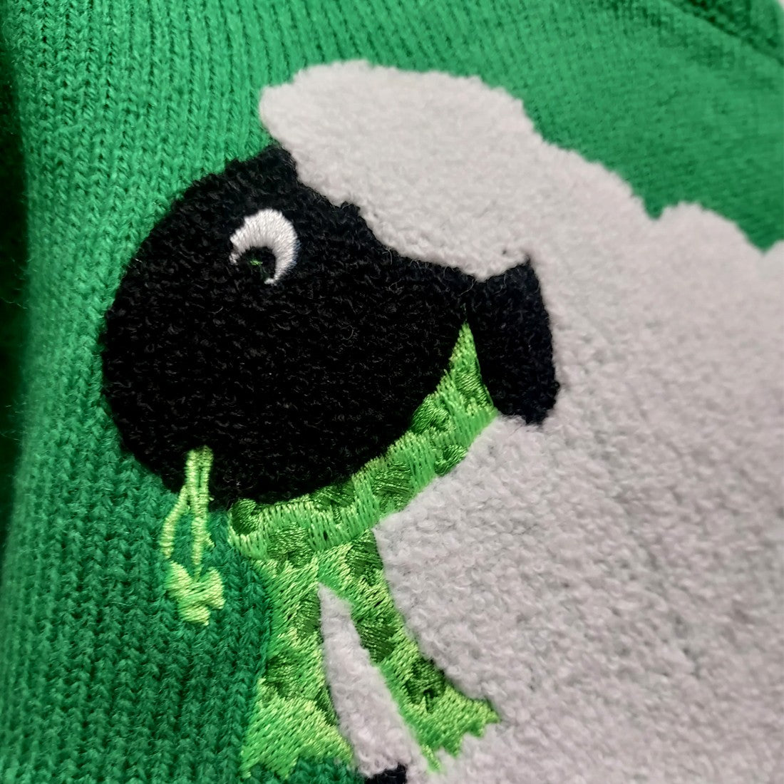Sheep Kids Jumper in Green