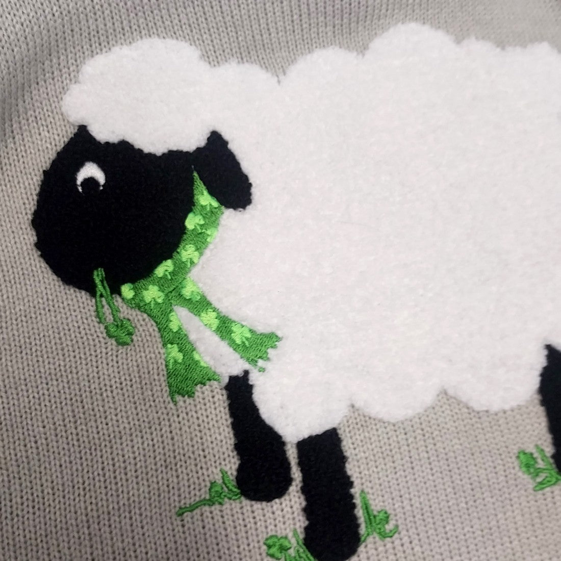 Sheep Kids Jumper in Grey