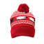Sheep Knit Hat for Kids in Red & White