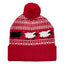 Sheep Knit Hat for Kids in Red & White