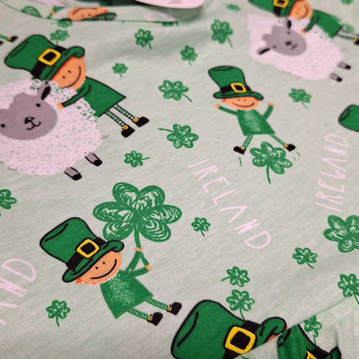 Sheep Leprechaun Kids Dress in Green Grindle