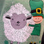 Sheep Leprechaun Kids Sweatshirt in Green Grindle
