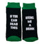 Sláinte Bring Me a Drink Socks in Black & Green