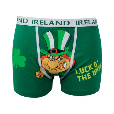 Traditional Craft Green Luck O' The Irish Leprechaun Boxer