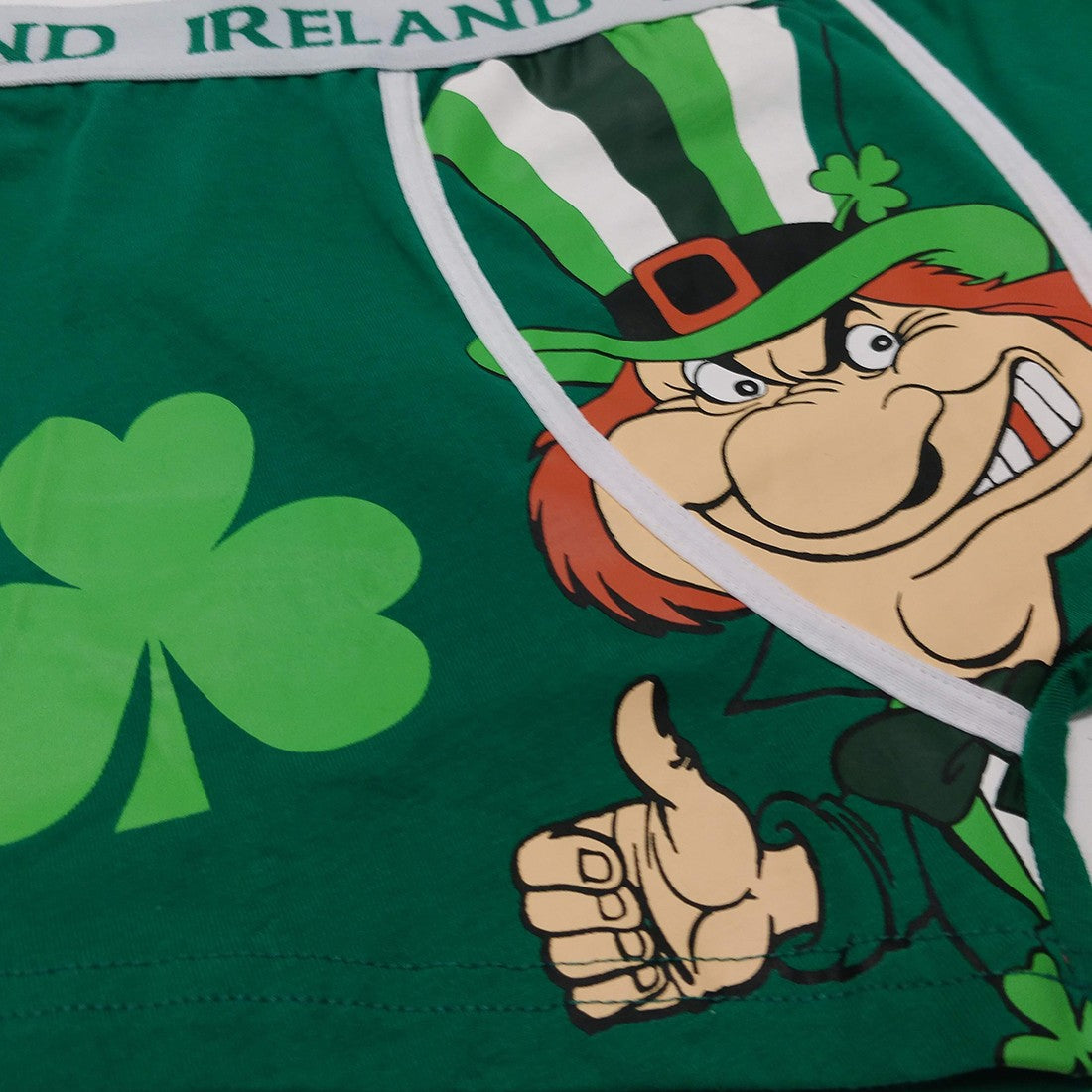 Traditional Craft Green Luck O' The Irish Leprechaun Boxer