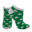 Traditional Craft Green/ White Shamrock Ladies Socks