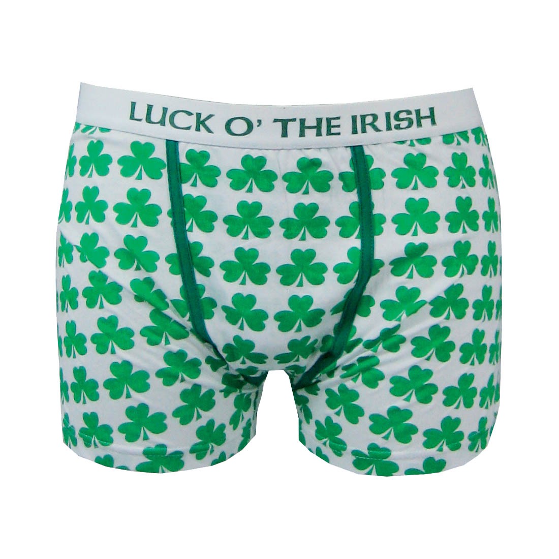 Traditional Craft White/ Green Shamrock Boxer