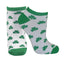 Traditional Craft White/ Green Shamrock Ladies Socks