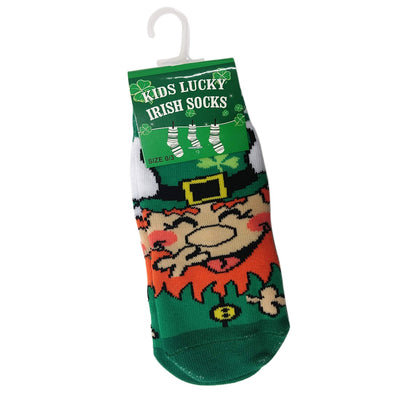 Traditional Craft White Laughing Leprechaun Sock