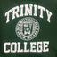 Trinity College Dublin Bottle Green/ White Crest Hoodie