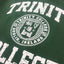 Trinity College Dublin Bottle Green/ White Crest Hoodie