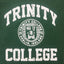 Trinity College Dublin Bottle Green/ White Crest Sweatshirt