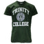 Trinity College Dublin Bottle Green/ White Crest T-shirt