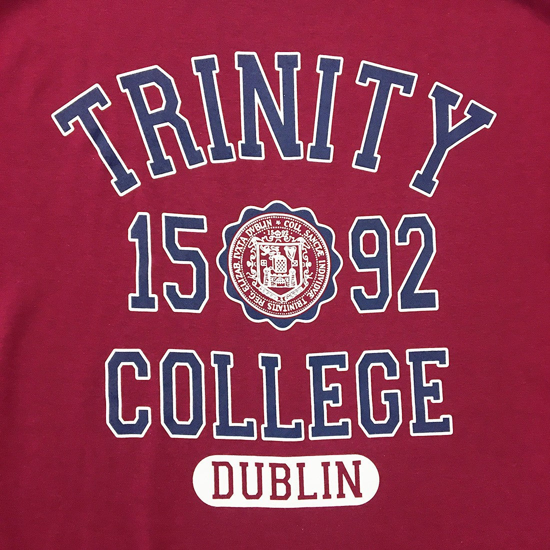 Trinity College Dublin Burgundy 1592 T-shirt