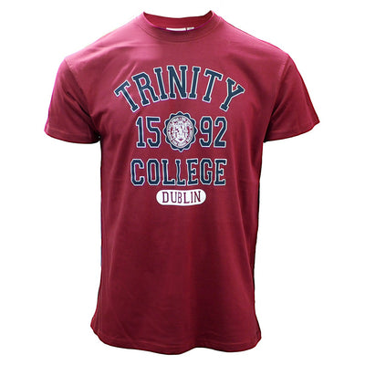 Trinity College Dublin Burgundy 1592 T-shirt