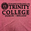 Trinity College Dublin Burgundy Marl Flock T-shirt