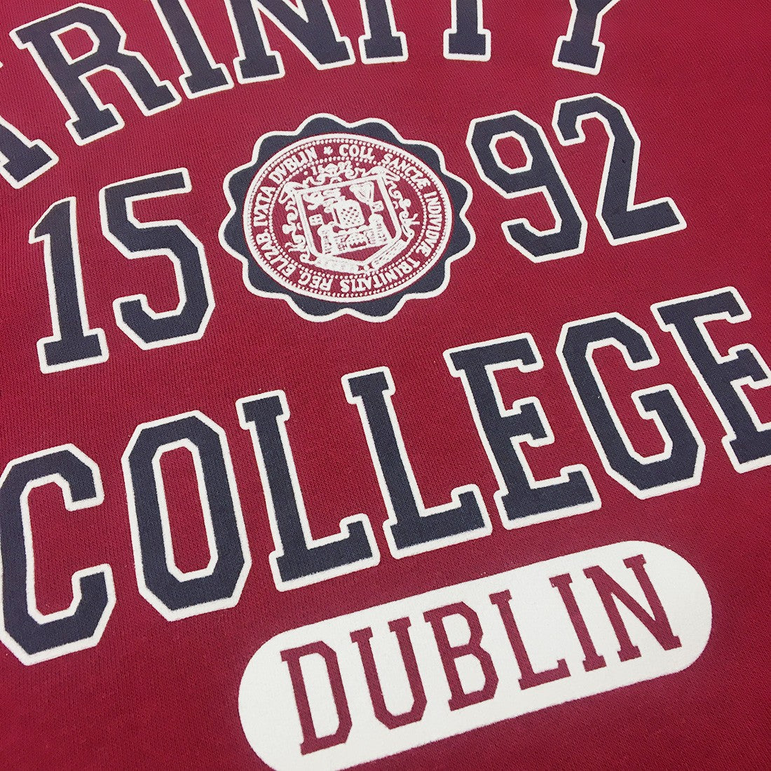 Trinity College Dublin Burgundy/ Navy 1592 Sweatshirt