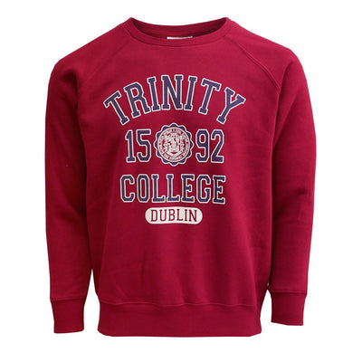 Trinity College Dublin Burgundy/ Navy 1592 Sweatshirt