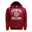 Trinity College Dublin Burgundy/ White Crest Hoodie