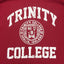 Trinity College Dublin Burgundy/ White Crest Ladies T-shirt