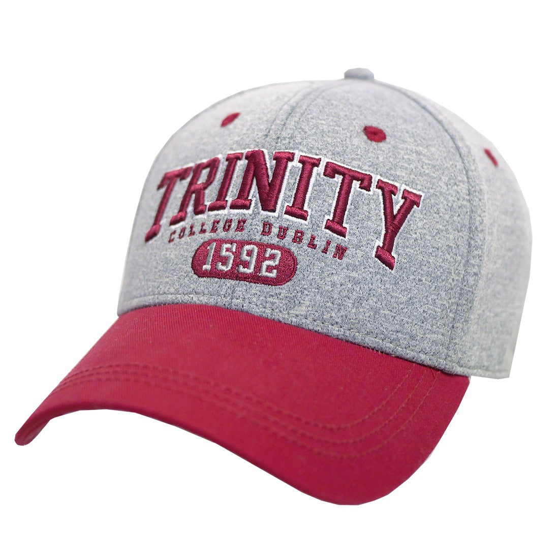 Trinity College Dublin Grey Marl/ Burgundy 1592 Baseball Cap