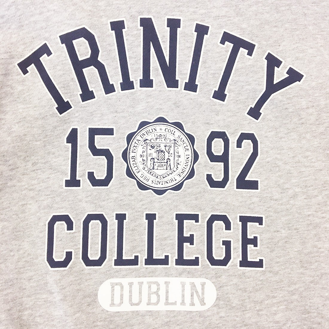Trinity College Dublin Grey Marl/ Navy 1592 Hoodie