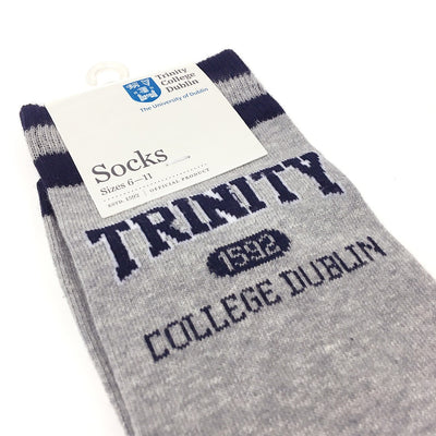 Trinity College Dublin Grey/ navy Sock