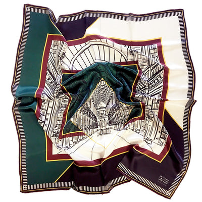 Trinity College Dublin Long Room Architect Silk Scarf