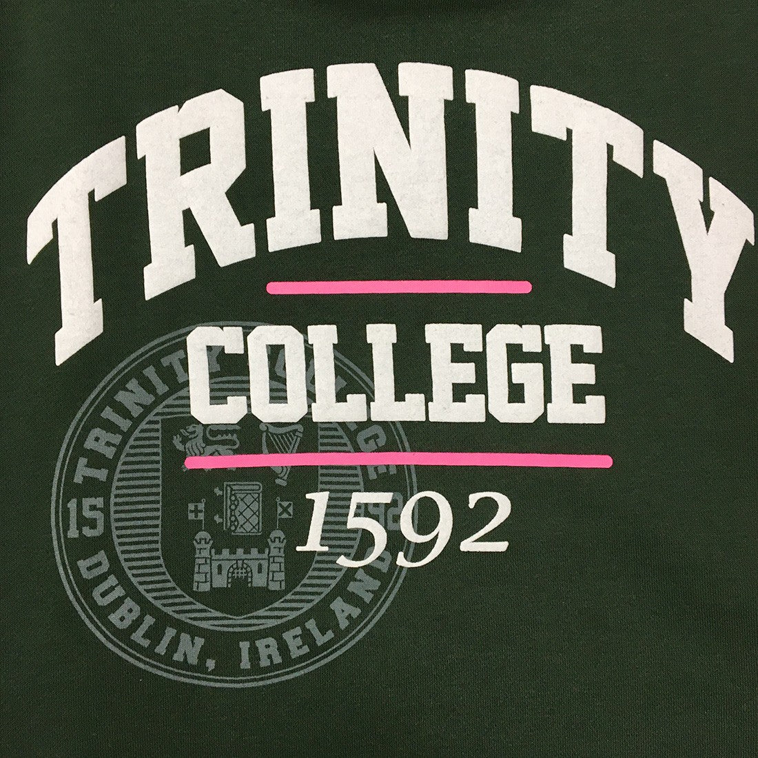 Trinity College Dublin Midnight Green 1592 Crossover Neck Sweatshirt