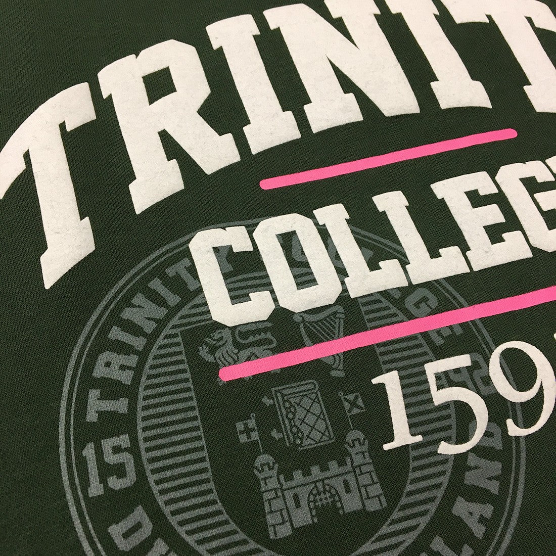 Trinity College Dublin Midnight Green 1592 Crossover Neck Sweatshirt