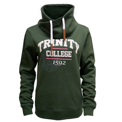 Trinity College Dublin Midnight Green 1592 Crossover Neck Sweatshirt