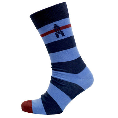 Trinity College Dublin Navy/ Blue Stripe Campanile Sock