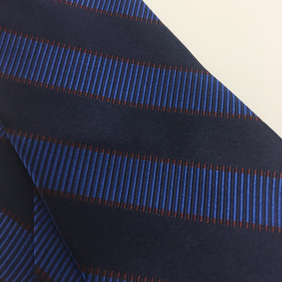 Trinity College Dublin Navy/ Blue Stripe Silk Tie