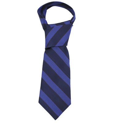 Trinity College Dublin Navy/ Blue Stripe Silk Tie