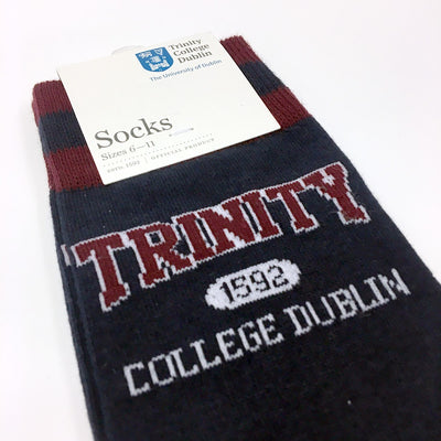 Trinity College Dublin Navy/ Burgundy Sock