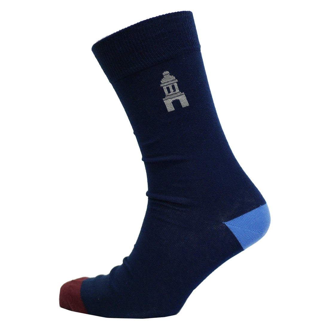 Trinity College Dublin Navy Campanile Sock