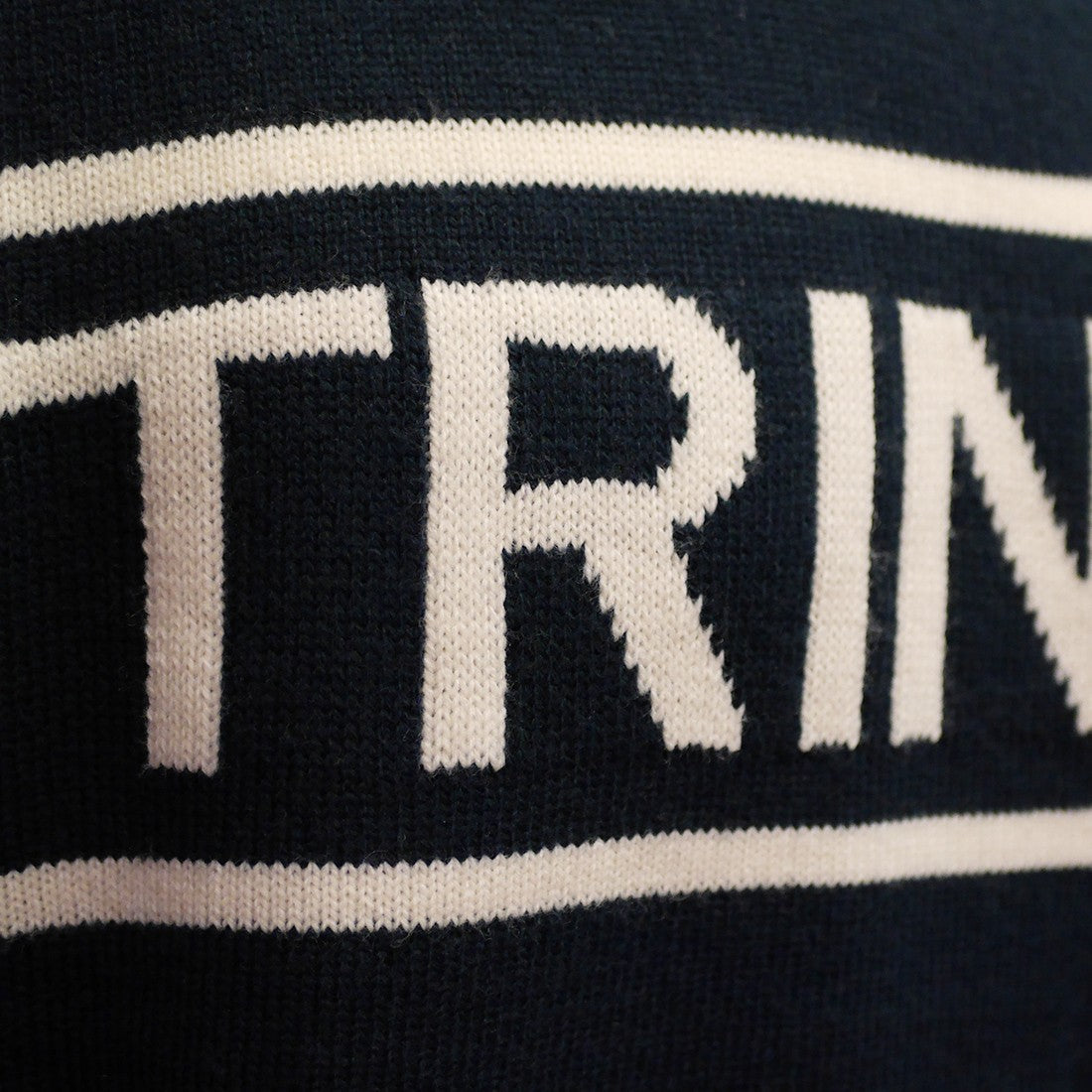 Trinity College Dublin Navy/ Natural Knitted Jumper