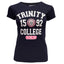 Trinity College Dublin Navy/ Pink 1592 Ladies T-shirt