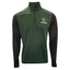 uinness 1/4 Zip Performance Top in Black & Bottle Green