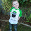 White/ Emerald Green Sheep Ireland Raglan Kids T-shirt